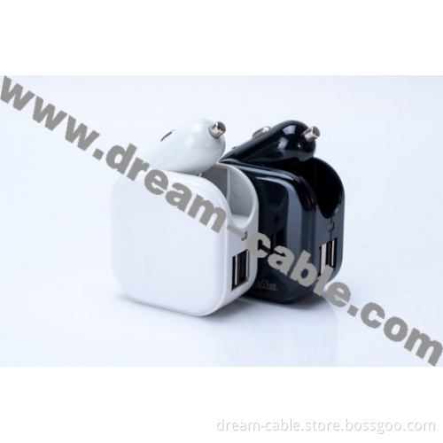 2 Ports 3 in 1 Us Plug USB Wall Car Charger for MP3 MP4 Cell Phone